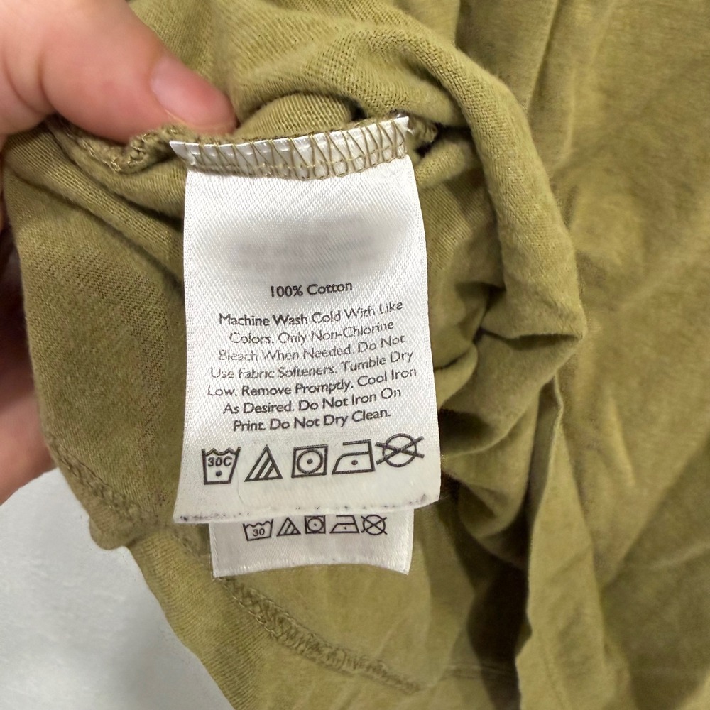 Eddie Bauer Legendwash Men Medium Olive Green Short Sleeve Pocket T-Shirt Cotton - Picture 5 of 8